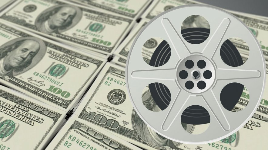 dollars with a film reel